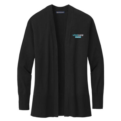Vital Care of Ohio Embroidered - Women's Cotton Stretch Long Cardigan Sweater Thumbnail