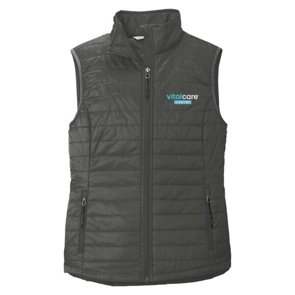 Vital Care of Ohio Embroidered - Women's Packable Puffy Vest Thumbnail