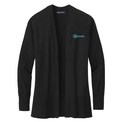 Capstone Vital Care Embroidered - Women's Cotton Stretch Long Cardigan Sweater Thumbnail