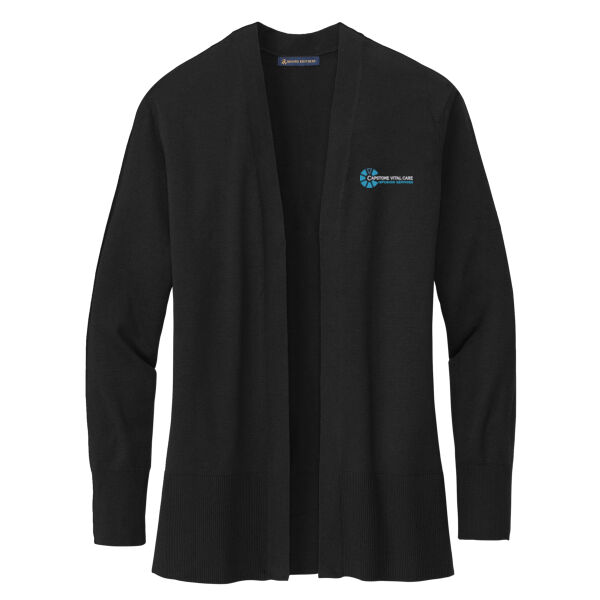Capstone Vital Care Embroidered - Women's Cotton Stretch Long Cardigan Sweater Thumbnail