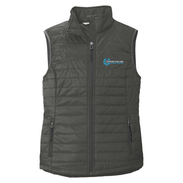 Capstone Vital Care Embroidered - Women's Packable Puffy Vest Thumbnail