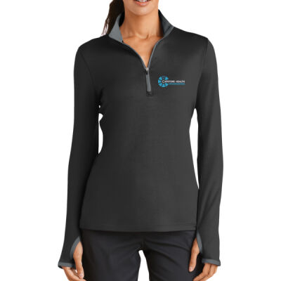 Capstone Health Embroidered - Ladies Dri FIT Stretch 1/2 Zip Cover Up Thumbnail