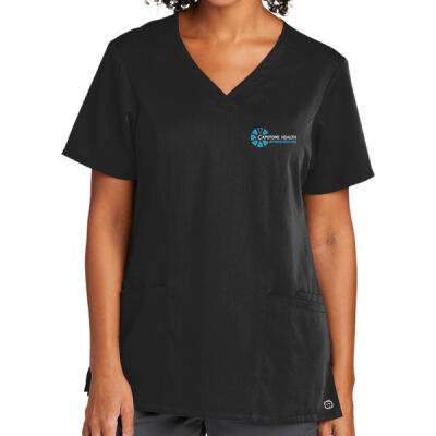 Capstone Health Embroidered - Women's Premiere Flex V Neck Top Thumbnail