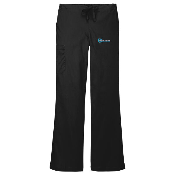 Capstone Vital Care Embroidered - Women's Petite WorkFlex Flare Leg Cargo Pant Thumbnail