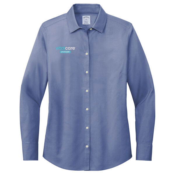 Vitalcare of Stuart Embroidered - Women's Wrinkle Free Stretch Pinpoint Shirt Thumbnail