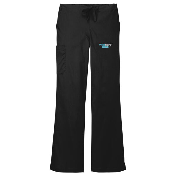 Vitalcare of Stuart Embroidered - Women's WorkFlex Flare Leg Cargo Pant Thumbnail