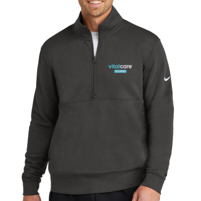 Vitalcare of Largo Embroidered - Club Fleece Sleeve Swoosh 1/2 Zip Thumbnail