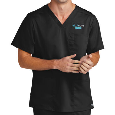 Vitalcare of Largo Embroidered - Men's Premiere Flex V Neck Top Thumbnail